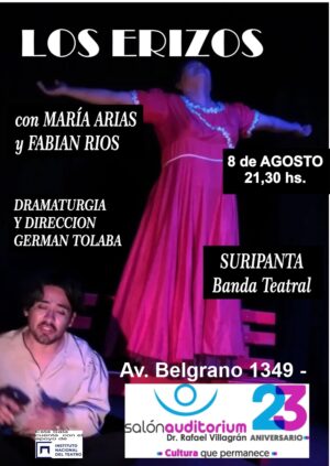 LOS ERIZOS - Sábado 8 de Agosto - 21,30 hs.