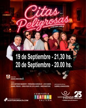 CITAS PELIGROSAS - 19 de Septiembre 21,30 hs. - 20 de Septiembre 20.00 hs.